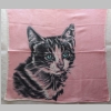 Taschentuch mit Katzenkopf